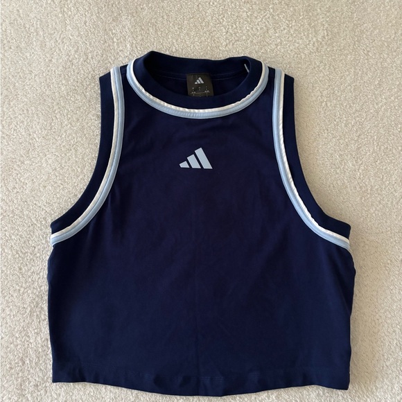 adidas Tops - Adidas Women’s Navy Tank Top with Light Blue Accents